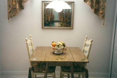 Painted furniture - table and chairs